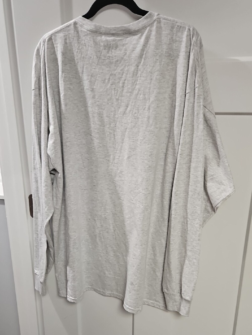 Peanuts Light Gray Long Sleeve Tee with Fall Graphic - Picture 4 of 4